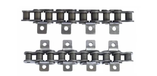 Short Pitch Roller Chain with Attachments